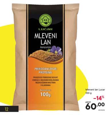 Mleveni lan Lucar 100 g