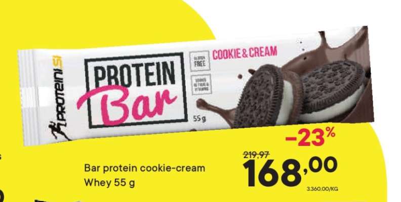 Bar protein cookie-cream