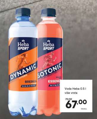 Voda Heba 0.5 l
