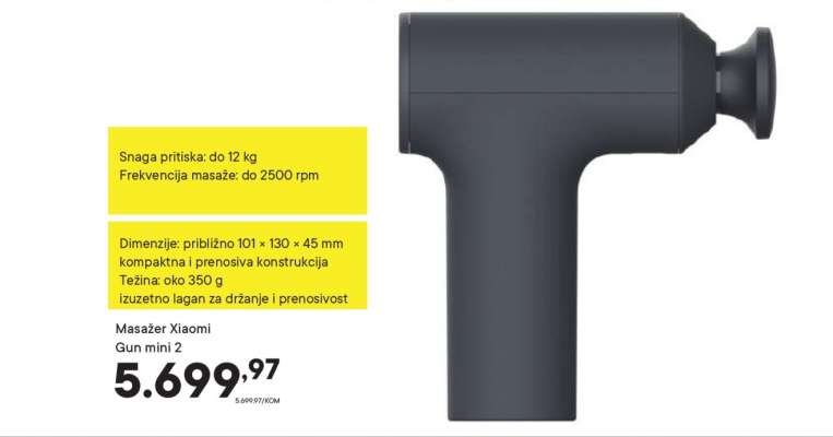 Masažer Xiaomi gun mini 2