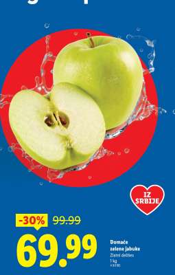 Domaće zelene jabuke