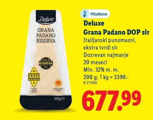 Deluxe Grana Padano DOP sir
