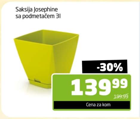 Saksija Josephine sa podmetačem 3l