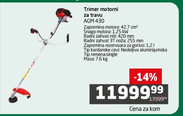 Trimer motorni za travu AGM 430
