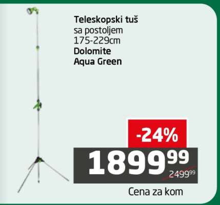 Teleskopski tuš sa postoljem