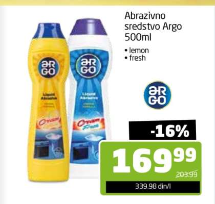 Abrazivno sredstvo Argo 500ml