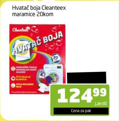 Hvatač boja Cleanteex maramice 20kom
