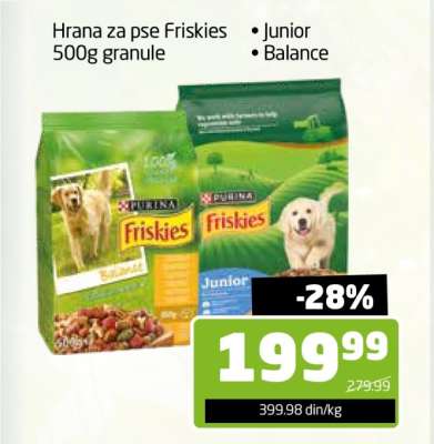 Hrana za pse Friskies 500g granule