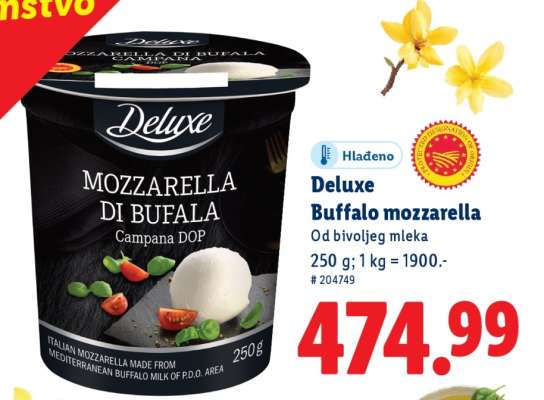 Deluxe Buffalo mozzarella