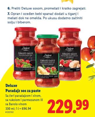 Deluxe Paradajz sos za paste