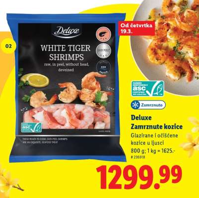 Deluxe Zamrznute kozice