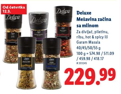 Deluxe Mešavina začina sa mlinom