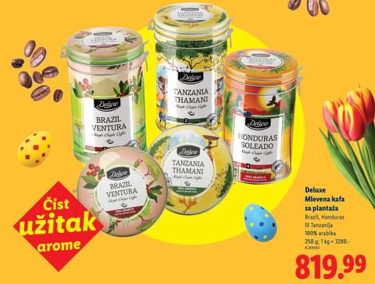 Deluxe Mlevena kafa sa plantaža