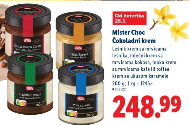 Mister Choc Čokoladni krem