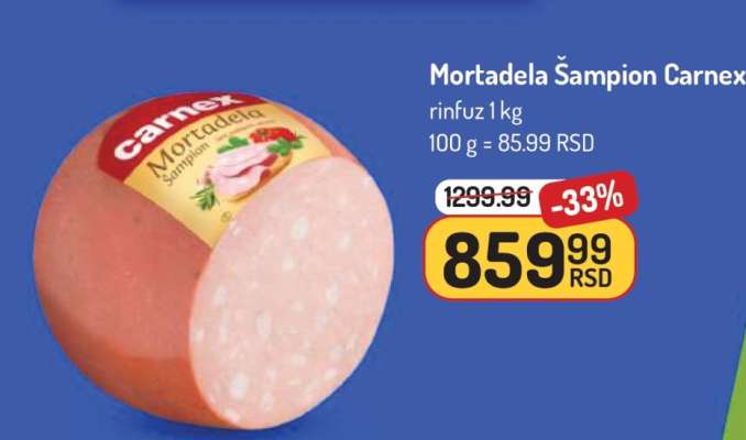 Mortadela Šampion Carnex