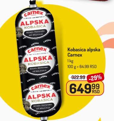 Kobasica alpska Carnex