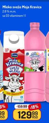 Mleko sveže Moja Kravica