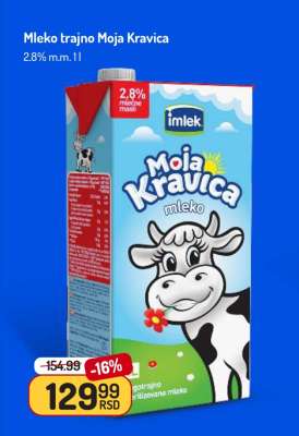 Mleko trajno Moja Kravica
