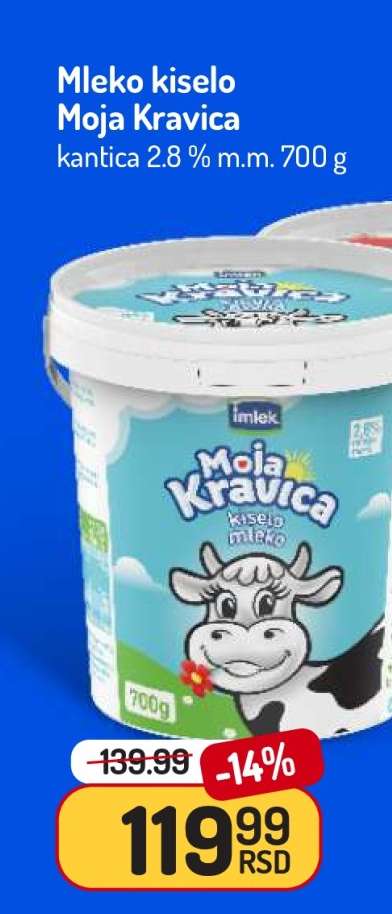 Mleko kiselo Moja Kravica