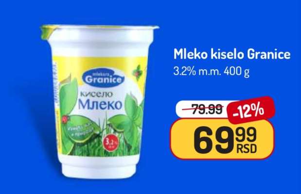 Mleko kiselo Granice