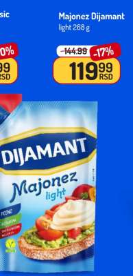Majonez Dijamant light 268 g
