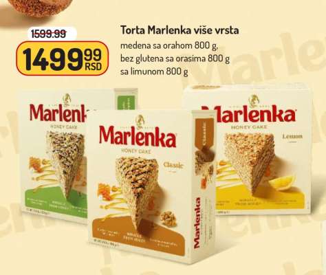 Torta Marlenka više vrsta