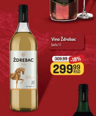 Vino Ždrebac Belo, 1l