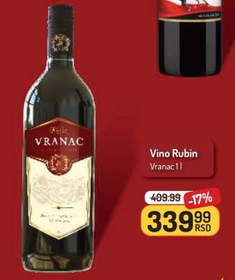 Vino Rubin Vranac