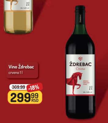 Vino Ždrebac crveno 1l