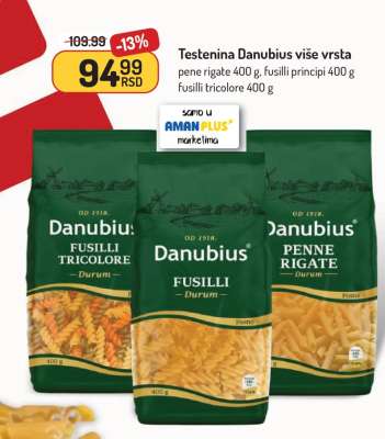 Testenina Danubius više vrsta