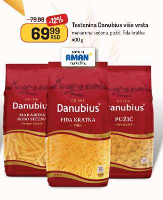 Testenina Danubius više vrsta