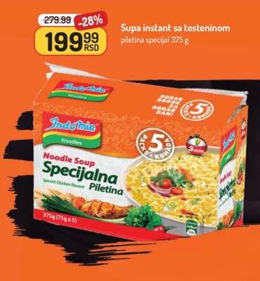 Supa instant sa testeninom