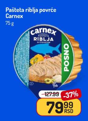 Pašteta riblja povrće Carnex