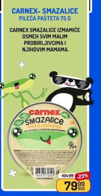 Carnex - Smazalice Pileća pašteta 75 g