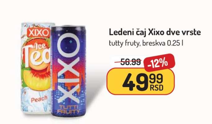 Ledeni čaj Xixo dve vrste