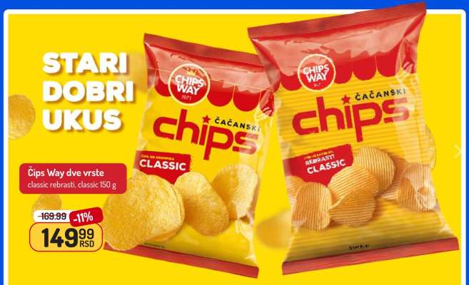 Čips Way dve vrste