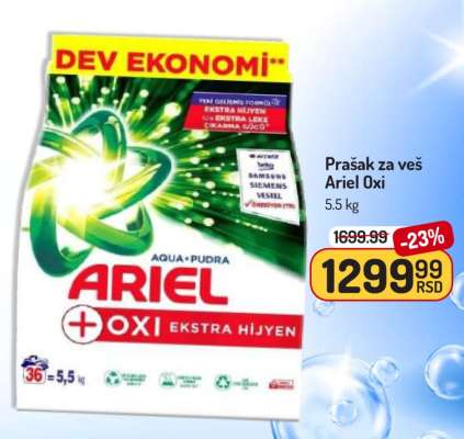 Prašak za veš Ariel Oxi