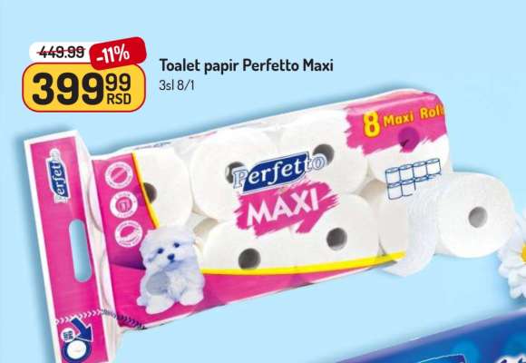 Toalet papir Perfetto Maxi