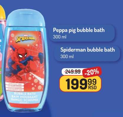 Spiderman bubble bath
