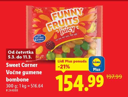 Sweet Corner Voćne gumene bombone