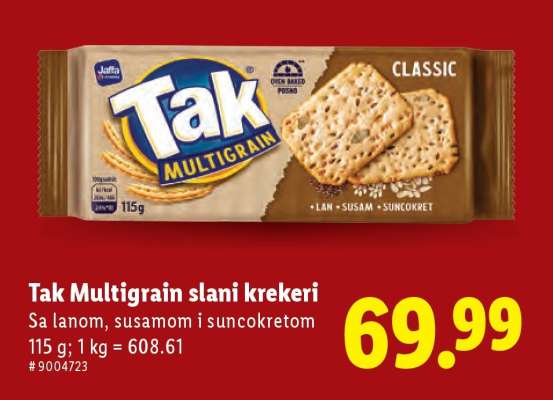Tak Multigrain slani krekeri