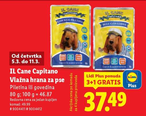 IL Cane Capitano Vlažna hrana za pse