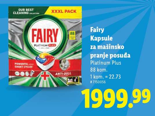 Fairy Kapsule za mašinsko pranje posuđa