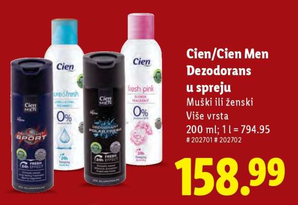 Cien/Cien Men Dezodorans u spreju