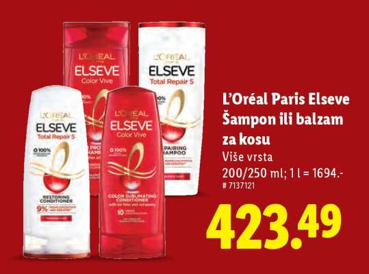 L'Oréal Paris Elseve Šampon ili balzam za kosu