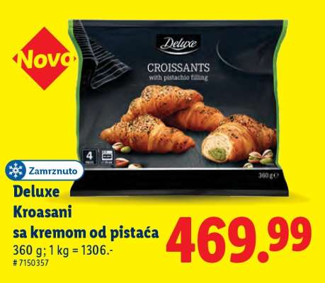 Deluxe Kroasani sa kremom od pistaća