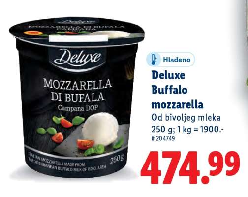 Deluxe Buffalo mozzarella