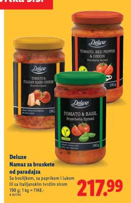 Deluxe Namaz za bruskete od paradajza