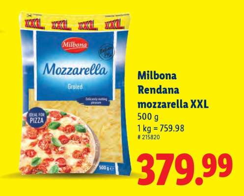 Milbona Rendana mozzarella XXL