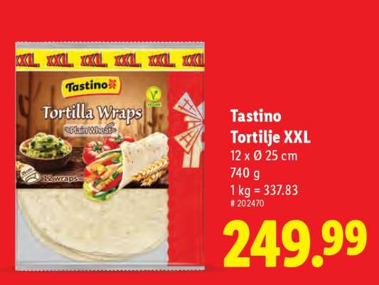 Tastino Tortilje XXL
